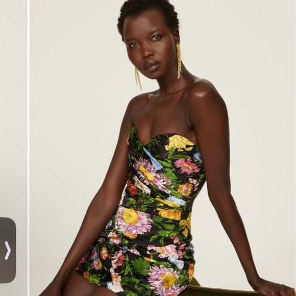 Ronny kobo Margot Floral Strapless Dress - Picture 4 of 9